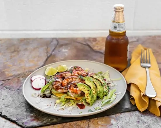 Tostada De Camaron Cosido